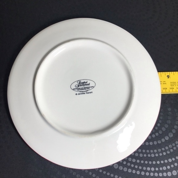 Vintage Oui” Salad/Dessert/Appetizer Plate Paris Chef Bicycle Jennifer G… - Picture 2 of 3